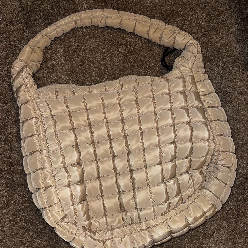 Quilted Beige Women's Bag